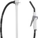 DEWAY Automatic Fuel Transfer Pump with Nozzle for Quick Flow Control & Stop, 3X More Powerful D Battery Powered, Extra Long Hose Fits All Size Cans, Portable Liquid Pump Transfers at 2.4 Gal/Minute