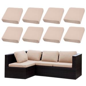 SUKAIKEQA Outdoor Cushion Covers Set,14PCS Patio Furniture Couch Seat Slipcovers, Replacement for Sofa Sectional Chair(Cover，Only)
