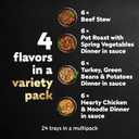 Cesar Home Delights Adult Wet Dog Food, Pot Roast with Spring Vegetables, Beef Stew, Turkey, Green Beans, & Potatoes, and Hearty Chicken & Noodle Variety Pack, 3.5 oz. (24 Count, Pack of 1)