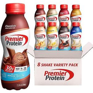 Premier Protein Shake, 8 Flavor Variety Pack, 30g Protein, No Added Sugar, 24 Vitamins & Minerals to Support Immune Health, 11 fl oz, 8 Pack (Packaging May Vary) By 31 DEC 2025