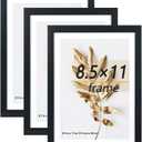 8.5x11 Picture Frame Black 3 Pcs set can Display on the Wall