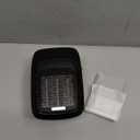 Brightown Wall Plug-in Heater for Indoor Use, 800W Small Electric Space Heater with Thermostat, Remote Control, Overheat Protection, LED Display, 12H Timer for Home Bedroom Office RV, Black