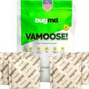 BugMD Vamoose Rodent Repellent Pouches (1 Pack, 4 Pouches) Plant-Powered Rat Repellent, Mouse Deterrent, Indoor & Outdoor Mice Repellent, Best Mouse Repellent, Natural Rat & Mouse Repellent