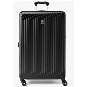 Travelpro Maxlite Air Hardside Expandable Checked Luggage, 8 Spinner Wheels, Lightweight Hard Shell Polycarbonate Suitcase, Black, Checked Large 28-Inch