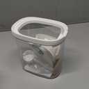 Brown Sugar Keeper Storage Container, 1.9 Quart Brown Sugar Container Airtight with Spoon, Clear food storage containers with lids