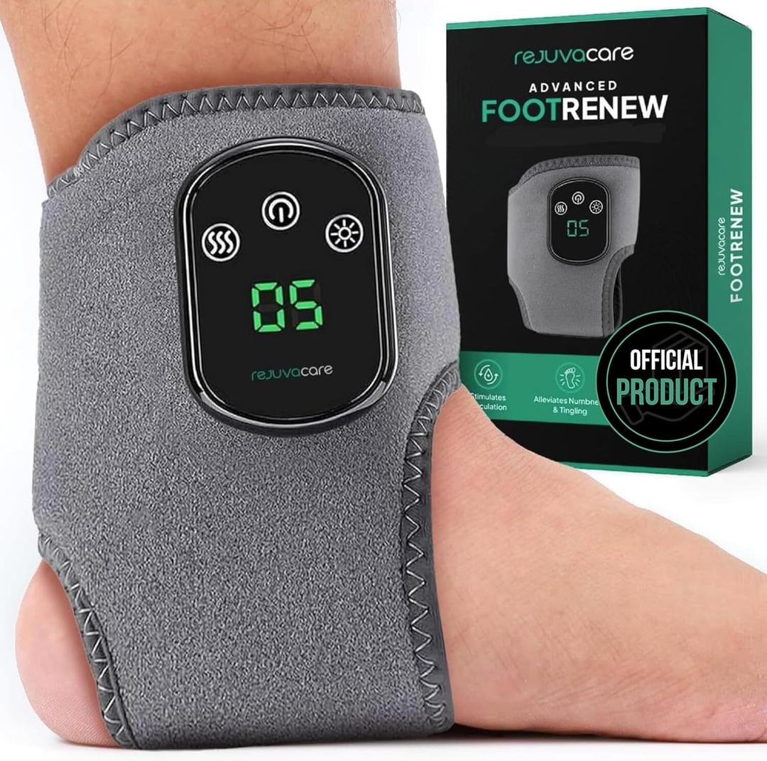 Rejuvacare Foot Renew Triple Method Massager for Home Use - The Official 2026 - Relaxation Support for Foot and Ankles - 1 Piece