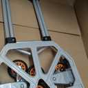 DIAMONDFORGE Stair Climbing Dolly, 220LBS Stair Climbing Cart with Telescoping Handle, Portable Folding Aluminum Cart for Stairs, 6 Wheels & Rope for Home, Groceries
