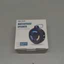 EBODA Bluetooth Shower Speaker, Portable Bluetooth Speakers, IP67 Waterproof Wireless Speaker with LED Light, Floating, 2000mAh, True Wireless Stereo for Kayak, Beach, Gifts for unisex -Black