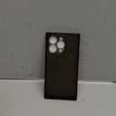 Compatible with iPhone 15 Pro Max Case Rectangle for Women Men, Soft TPU Shockproof Full Lens Protection, Works with Magnetic Wireless Charging Cover Phone Case for iPhone 15 Pro Max Black