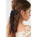 4 x Hair Clips for Women Girls Cute Hair Pins with Bows Hair Ribbons for Long Tail Butterfly Barrettes Bowknot Cute Hair Accessories Black Red, 8 Pack