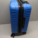 Amazon Basics 21" Hardside Carry-On Luggage, Hardshell Suitcase With Wheels, Expandable For Up to 25% More Space, With Scratch-Resistant Surface, Four Multi-directional Wheels, Light Blue