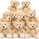 MaoGoLan 9 Pack Teddy Bears Bulk for Baby Shower, 14" Small Teddy Bear Plush Toy, Cute Stuffed Bears Bulk for Kids Girlfriend, Wholesale Small Bear for Wedding,Birthday,Christmas, Party Decorations