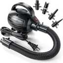 Electric Air Pump for Inflatables-600W-110-120V AC High Power Quick Inflation and Inhalation-Portable air Pump 4 nozzles-Suitable for Pool Toys,Gymnastics Mat,Dog Floating Ramp,Gymnastics