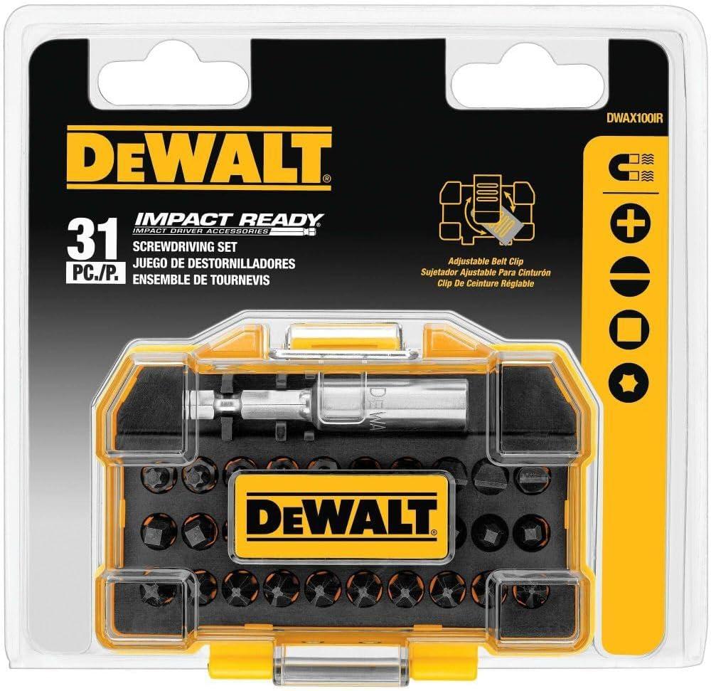 DEWALT DWAX100IR Screwdriving Tough Case Set, Extra Small, 31-Piece (One Size)