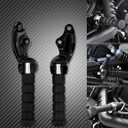 Motorcycle Rear Passenger Foot Pegs Footrest Mount Bracket Fit for Indian Scout 2015-2025 Scout Sixty 2016-2025 Bobber 2018-2025 (Gloss Black)