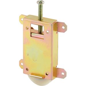 Prime-Line N 6870 Mirror Door Roller Assembly, 1-1/2 In., Steel Housing and Ball Bearings, Concave Plastic Wheel (Single Pack)