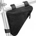Bike Frame Bag, Premium Bike Pouch for Mountain Road Bike, Lightweight Triangle Bicycle Frame Bag (Small Black)