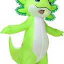 Stegosaurus Inflatable Axolotl Costume Adult Halloween Blow Up Costumes Deluxe Funny Costumes Animal Women Men Cosplay Party Green
