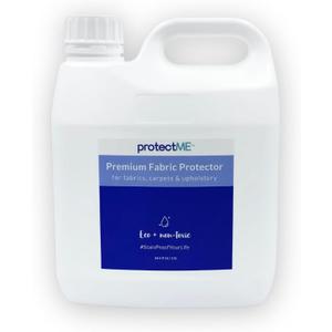 protectME Fabric Protector and Stain Resistant Spray - Upholstery Fabric Spray for Stain Guard for Carpet, Shoes, Couch, Sofa - Non Toxic, Water Based Furniture Protector - 84.5 Fl. Oz.