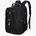 SHRRADOO Extra Large 50L Travel Laptop Backpack with USB Charging Port, College High School Backpack Airline Approved Business Work Bag Fits 17 Inch Computer for Men Women