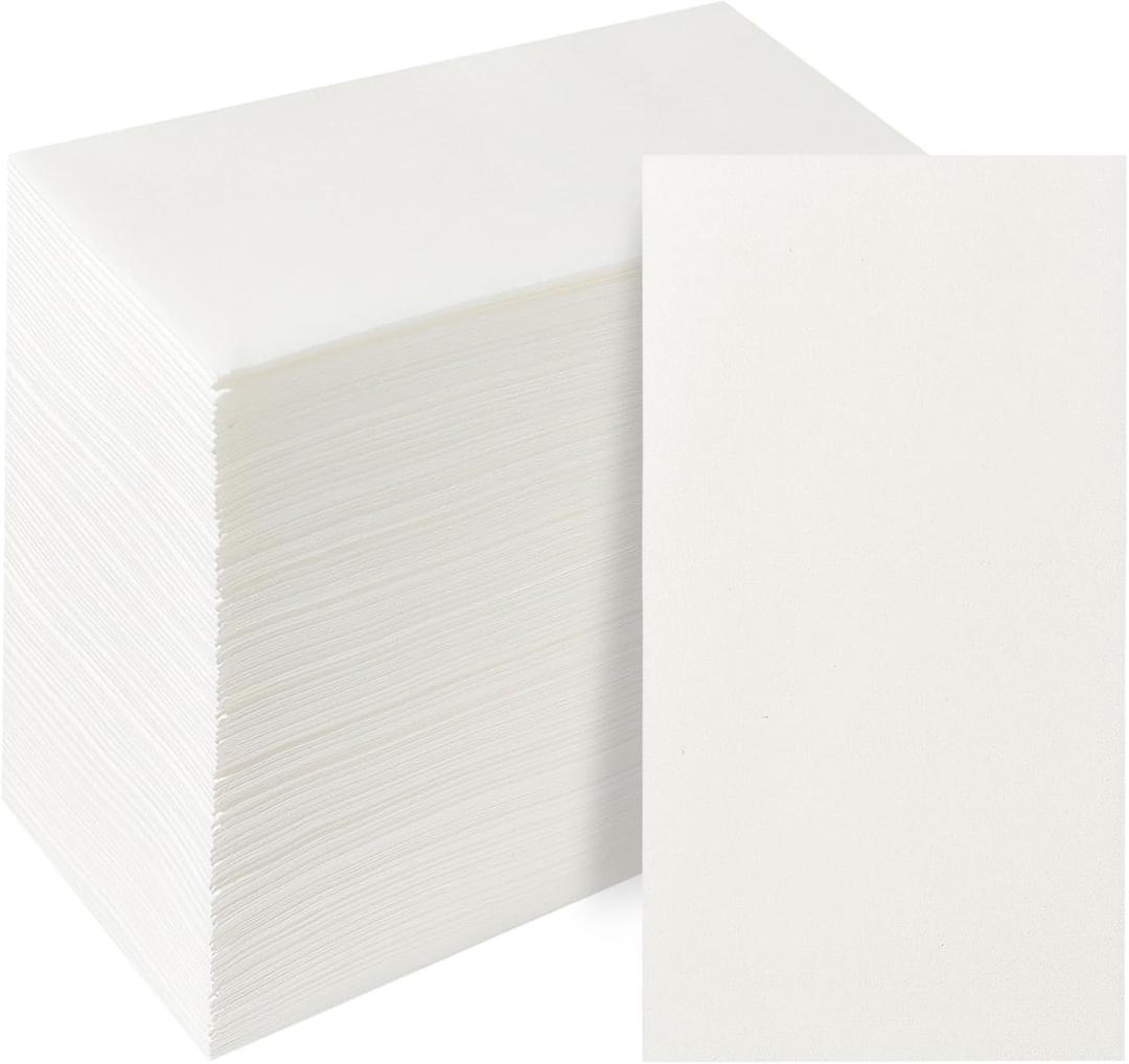 Disposable Hand Towels, Linen Feel Guest Towels, Cloth Like Paper Napkins, Thick, Elegant, Absorbent White Hand Towels For Kitchen, Parties, Bathroom, Events, 7.8 X 15.7, Total 100 Pcs