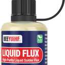 Liquid Solder Flux Dropper, Liquid Soldering Flux, No Clean Liquid Flux, Electrical Liquid Rosin Flux Solder, Liquid Flux Soldering Squeeze Bottle (30 mL/1.05Oz.)