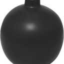 Deco 79 Ceramic Decorative Vase Matte Centerpiece Vase, Flower Vase for Home Decoration 16" x 16" x 17", Black