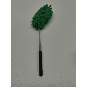 Duster Brush, Retractable Flexible Chenille Dust Removal Duster Brush Microfiber Cleaning Tool - Green