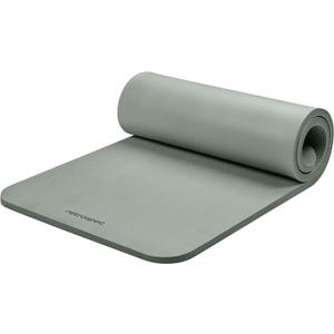Retrospec Solana Yoga Mat 1" Thick With Nylon Strap For Men & Women - Non Slip Exercise Mat For Home Yoga, Pilates, Stretching, Floor & Fitness Workouts (Sage)