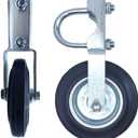 Gate Wheels for Metal Tube Gate Driveway Gate Fence Wheels for Gates Farm Gate Wheel Swing Gate Fence Fits 1-5/8" to 2" O.D. Round Tube Gate Latches for Metal Gates