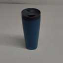 Owala SmoothSip Slider Insulated Stainless Steel Coffee Tumbler, Reusable Iced Coffee Cup, Hot Coffee Travel Mug, BPA Free 20 oz, Grey/Blue (High Dive)