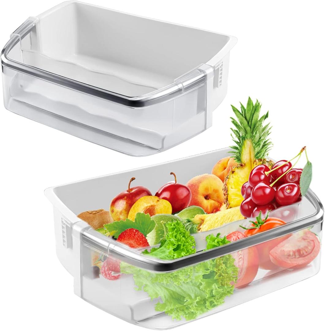 Fits for kenmore Elite Refrigerator Parts By AMI PARTS- AAP73252202 AAP73252209 Refrigerator Door Bin for L.G Refrigerator LFX31925ST LFXC24726S LFX25991ST (Right, 2 Pack)