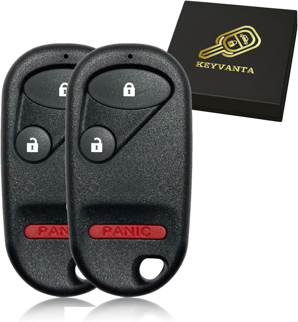 Key Fob Replacement for 2001-2005 Honda Civic EX LX DX/ 2003-2007 Pilot Car Keyless Entry Remote Control,NHVWB1U523, NHVWB1U521,3 Buttons, 2Pcs