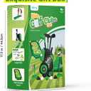 Liberry Toddler Golf Set for Ages 2 3 4 Boys Girls, Kids Golf Cart with Putting Mat & Cornhole Board, Outdoor Indoor Sports Toys Birthday Gifts, Black