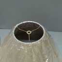 Aspen Creative 32207 Hardback Empire Spider Lamp Shade in Tan, 6" Top x 19" Bottom x 12" Slant Height