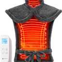 CooCoCo HSA Approved Heating Pad for Back Pain Relief, FSA Eligible Items Only, Electric Heat Pad for Neck Shoulders, Auto Off, Moist Heating, 24"x33", 10ft Cord, Gray