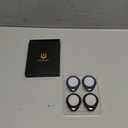 UNBREAKcable AirTag Holder for Apple - 4 Pack Air Tag Case [Fit Tightly Design] [Easy to Install] [Hold Securely] Waterproof TPU Protective Cover with Metal Keychain for Kids, Pet, Luggage, Backpack, Keys (Black & Blue)