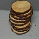 ilauke 8Pcs 8-9inch Wood Slices for Centerpieces, Unfinished Natural Wood Slices Rustic Wood Circles, Wooden Centerpieces for Tables/Wedding/DIY Crafts/Painting/Burning