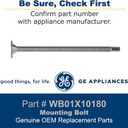 2 x GE WB01X10180 Genuine OEM Mounting Bolt for GE Microwaves