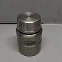THERMOS Stainless King Vacuum-Insulated Food Jar with Spoon, 16 Ounce, Matte Stainless Steel