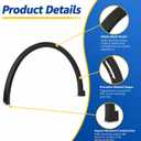 Front Left Driver Side Fender Wheel Arch Molding Trim Compatible with Tesla Model X 2016-2021 Replace 103528800H 1035288-00-H Fender Molding Trim