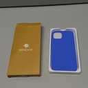 Miracase Designed for iPhone 13 Case, with Tempered Glass Screen Protector, [Soft Anti-Scratch Microfiber Lining], Shockproof Liquid Silicone Rubber Phone Case for 13 6.1 inch, Mediterranean Blue