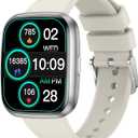 Smart Watches for Women, 1.75" Bluetooth Call, AI Voice Smartwatch, 24/7 Heart Rate Monitor, Blood Pressure/SpO2/Sleep Tracker, IP68 Waterproof, 100+ Sports Fitness Tracker for Android iOS Grey