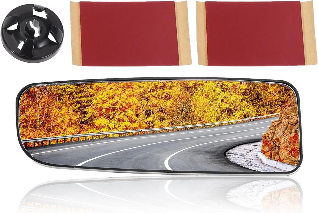 Lower Left Side Mirror Replacement Non-Heated for Nissan Titan 2004-2015 Rear View Mirror Glass with Backing Plate
