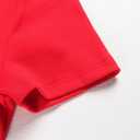 PALINDA Women's Scoop Neck Ribbed Fitted Shirt Basic Short Sleeves Summer T Shirt Tops