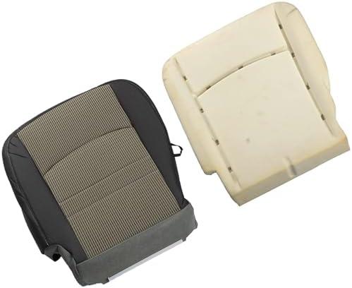ANTUKO Left Driver Side Gray Bottom Cloth Seat Cover Yellow Foam Cushion Replacement for 1500 2500 3500 4500 5500 SLT 2009-2012