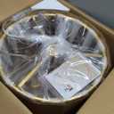 Gold Chandeliers for Dining Room, 15" 4-Light Modern Drum Chandelier Light Fixtures for Dining Room, Kitchen Island, Over Table, Entryway, Foyer, E12