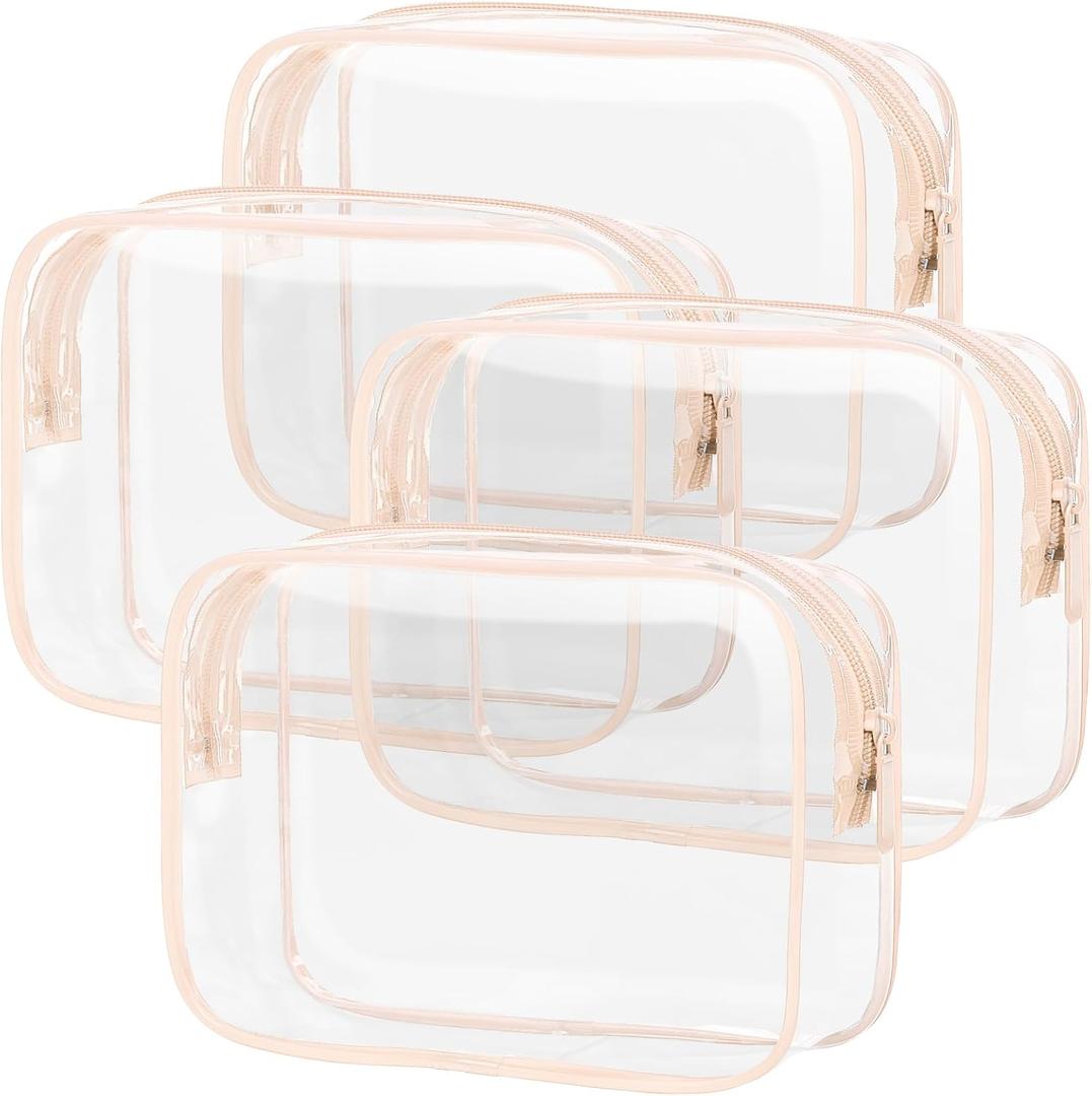 PACKISM TSA Approved Toiletry Bag 4 Medium - Quart Size Clear Makeup Bag for Carry On, Airport Security Compliant Clear Travel bag for Toiletries with Reinforced Seams, Active Pink
Visit the PACKISM Store