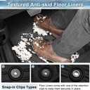 Mixsuper Floor Mats for 2021-2025 2026 Jeep Wrangler Unlimited 4XE PHEV 4 Door, All Weather TPE 3D Floor Liners 2 Row Set, Black (Not for 2 Door or JL Models)