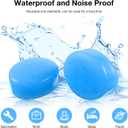 Frienda 21 Pairs Ear Plugs for Sleeping Reusable Moldable Silicone Earplugs Soft Noise Cancelling Earplugs Sound Blocking Ear Plugs with Case for Swimming Concert 32dB NRR (White, Blue, Orange)